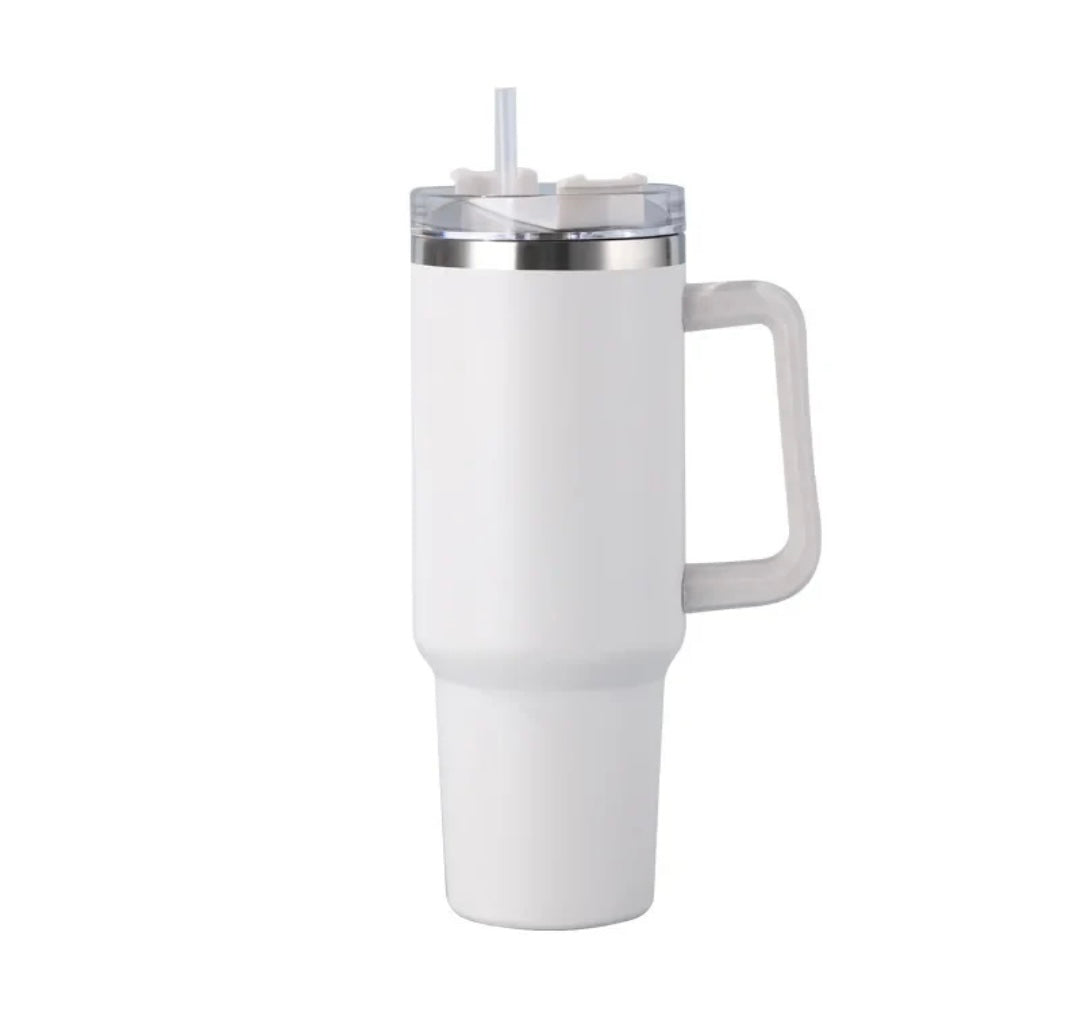 40oz Stainless Steel insulated Tumbler with straw