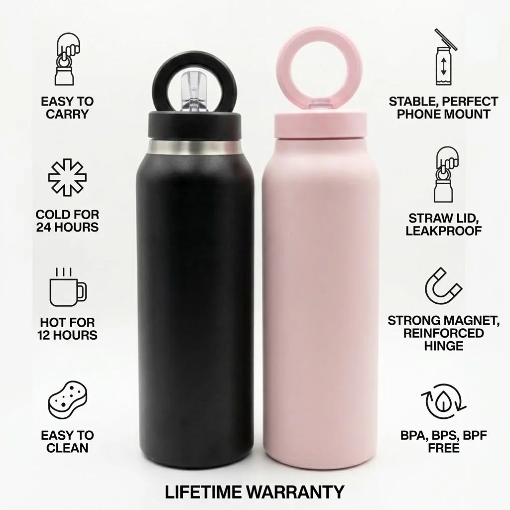 Magnetic Water Bottle (24oZ)
